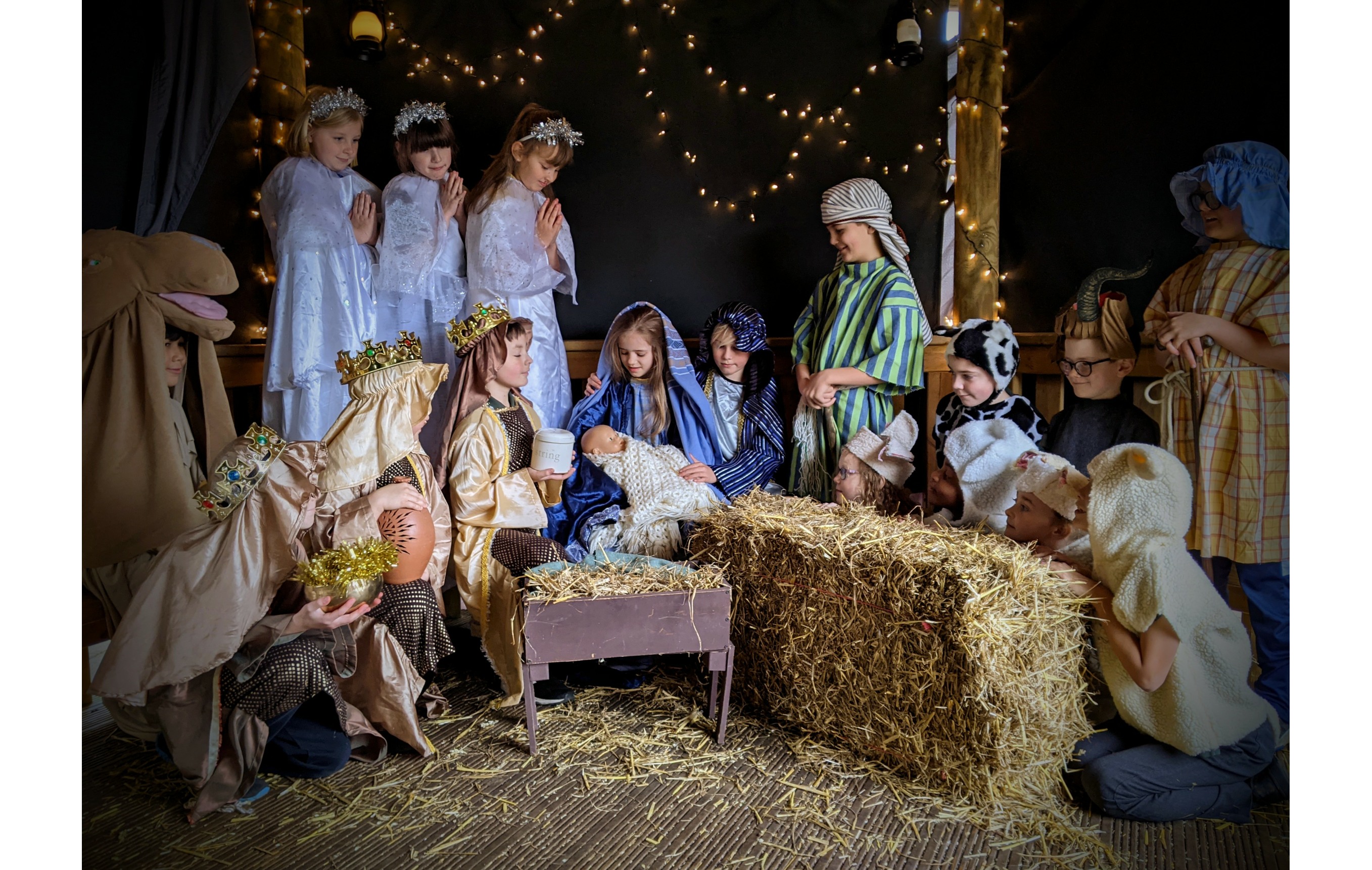 Traditional nativity scene